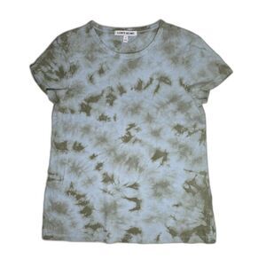 Elizabeth & James Tie Dye Top T Shirt Size S Blue Green Organic Cotton